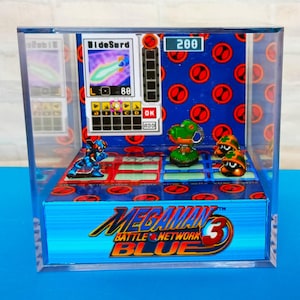Mega Man Battle Network GBA - Diorama Cube Template, Retro Games