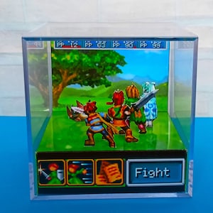 Golden Sun -  Diorama Cube Template