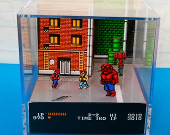 Double Dragon - Diorama Cube Template