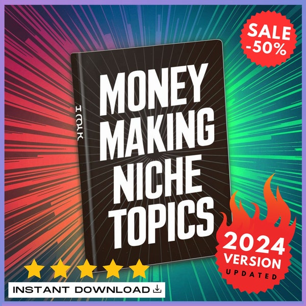 Profitable Niche Topics: Money Making Niche Topics Ebook, Strategies for Lucrative Online Niches, Digital Marketing Guide, Digital Download