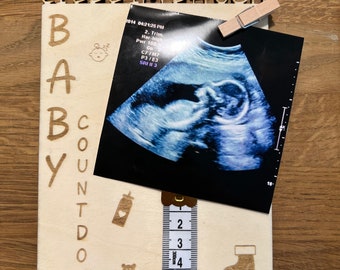 Baby Countdown Kalender mit Meilensteinen