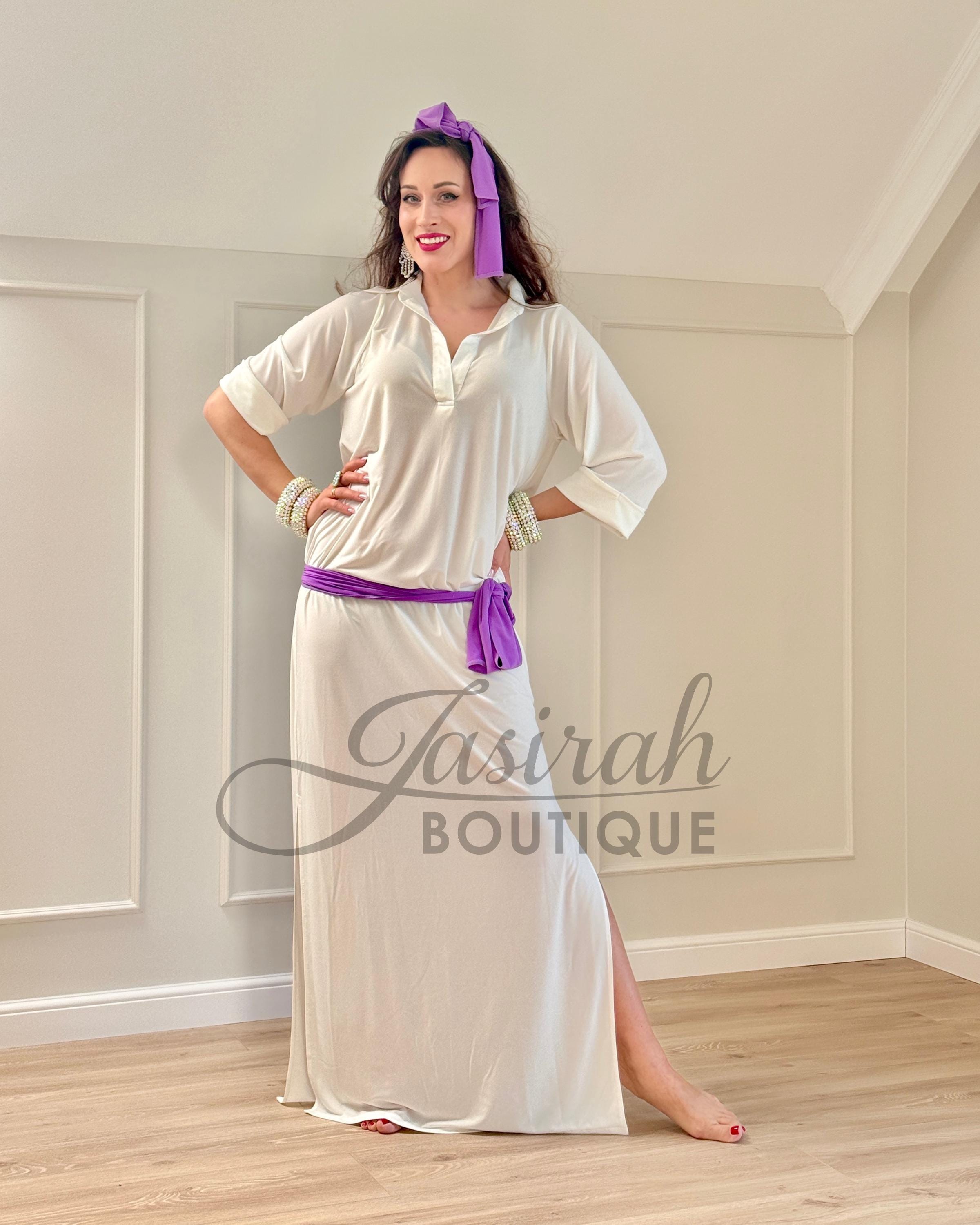 open lace back dress Oriental Egyptian Belly Dance Costume Saidi Dress, Baladi Galabeya,Fallahi Abaya