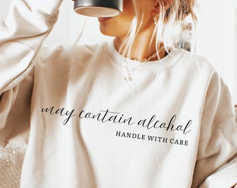 May Contain Alcohol png svg, Adult Humor sublimation, Drinking png svg, Funny Alcohol png svg, Drinking shirt png svg, Booze png, Download