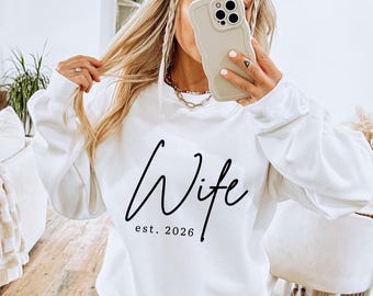 Wife Est. 2026 PNG, Wedding Season Shirt Design, Anniversary Sublimation (Digital Download)