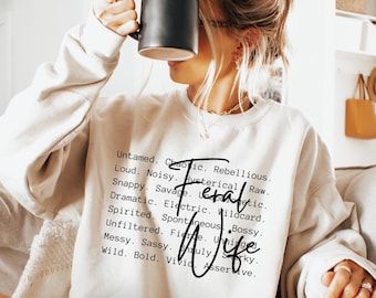 Feral Wife words png svg, Funny Wife png designs, Feral Wife sublimation, DIY Gift Idea for Wife, Sassy Sarcastic Wife, Trendy Wife