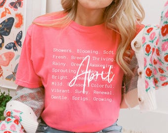 April Worte png svg, Frühling Sublimation, April Geburtstag Monat png svg, Widder, Stier, Shirt Design, Digital Design, Instant Download