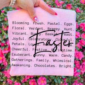 Ostern Wörter PNG, Frühling Sublimation, Shirt Design (digitaler Download) Bild 2