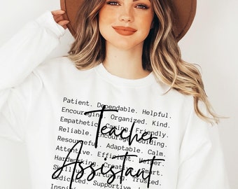 Palabras de asistente de maestro png svg, TA png svg, Regalo para asistente de maestro png, Sublimación de asistente de maestro, Regalo para TA png svg, Camiseta TA