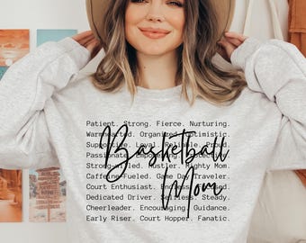 Basketball Mom Words PNG SVG, Mama Shirt Design, Sublimation (Digital Download)