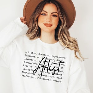 Mots d&#39;artiste png svg, svg d&#39;artiste png, sublimation d&#39;artiste, designs de tshirt d&#39;artiste, cadeau pour artiste, définition d&#39;artiste, idée cadeau