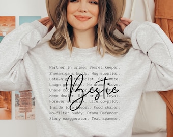 Bestie Wörter png svg, BFF png svg, Bester Freund Tshirt Designs, Bestie Sublimation, Geschenk für den besten Freund png svg, Bestie Definition png svg