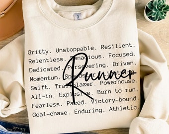 Runner Words PNG SVG, Shirt Design, Sublimation (Digital Download)