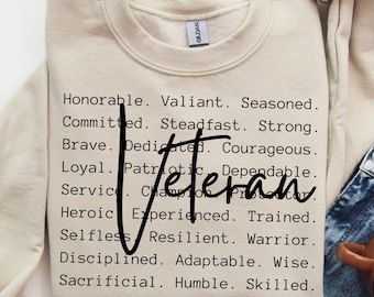 Palabras de veterano png svg, Veterano png svg, Diseños de camisetas de veterano, Sublimación de veterano, Regalo para veterano png svg, Definición de veterano png svg