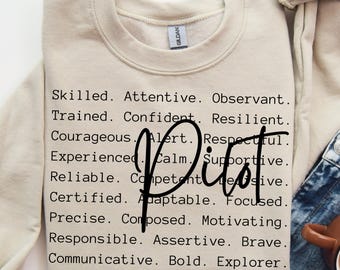 Palabras de piloto PNG SVG, Sublimación de piloto, Regalo para piloto de avión, Diseño de camiseta de piloto, Descarga digital instantánea, Archivo de corte, Idea de regalo
