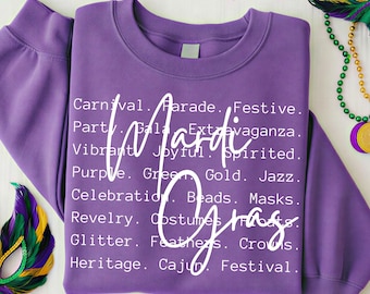 Karneval Wörter png svg, Karneval Sublimation, Karneval png svg, Karneval Tshirt Designs, Mardi Gras Vibes png svg, Definition Wörter