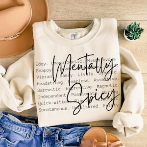 Psychisch würzige Wörter png svg, lustige Sublimation von psychischer Gesundheit, sarkastische png svg, trendiger Frauensarkasmus, freche png svg, lustige Mama png svg Bild 2