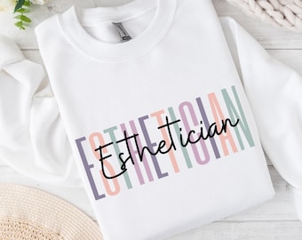 Esteticista en tonos pastel PNG SVG, diseño de camisetas, sublimación (descarga digital)