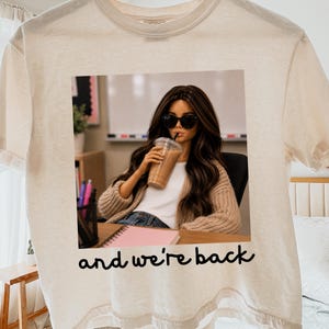 And We're Back PNG, Teacher Shirt Design, Back to School (Digital Download)