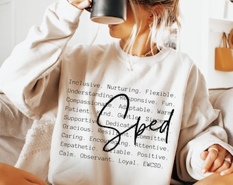 Sped Words PNG SVG, Special Education Shirt Design, School Sublimation (Digital Download)