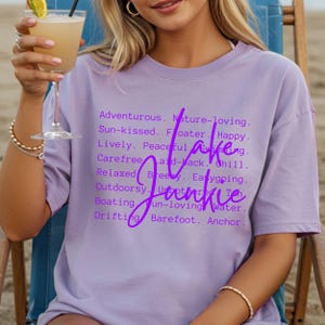 Lake Junkie words png svg, Lake Life Png Sublimation, Shirt Design, Summer Lake Days, Lake Vibes, Gift Idea, Summer love image 9