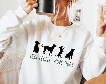 Less People More Dogs SVG PNG, Funny Shirt Design, Puppy Sublimation (Digital Download)