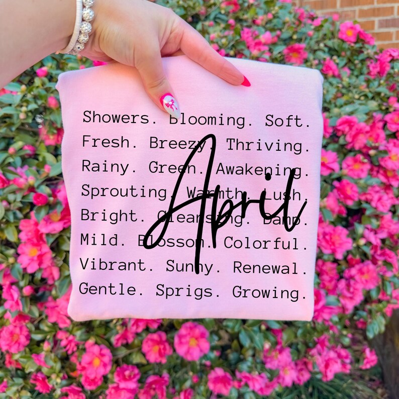 April Words Png Svg, Spring Sublimation, April Birthday Month Png Svg ...