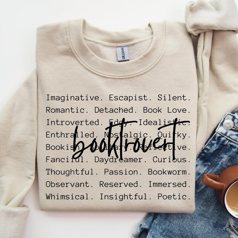 Booktrovert words png svg Funny Book Lover png svg, positive quotes png svg, Book Lover png svg, Reading png svg, Book Lover Gift png svg image 2