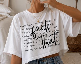 F*ck That Words PNG SVG, Sarcastic Adult Humor Shirt Design, Funny Sublimation (Digital Download)