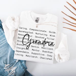 Mormors ord png svg, mormors t-shirtdesigner, mormors sublimering, present till mormor png svg, mormors uppskattning, mormors kärlek png svg bild 4