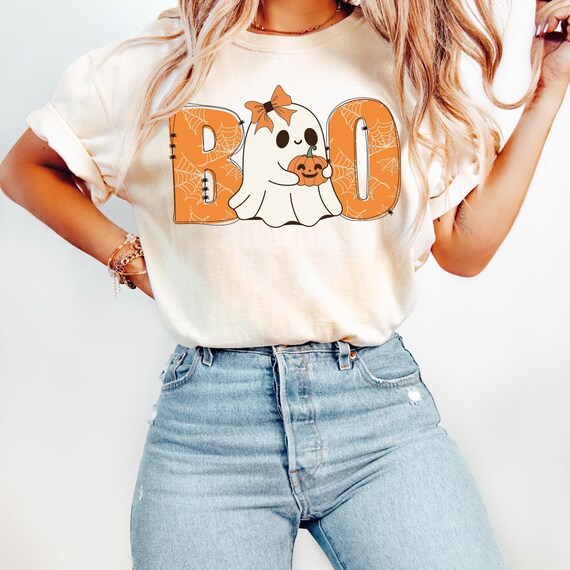 Ghost Coquette Bow png, Cute Boo Ghost png, Retro Fall Bow png, Halloween png, Cute Ghost, Boujee ghost, Autumn Sublimation Design, Fall png
