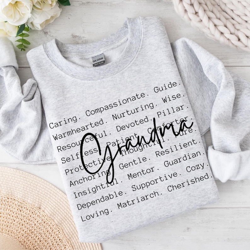 Mormors ord png svg, mormors t-shirtdesigner, mormors sublimering, present till mormor png svg, mormors uppskattning, mormors kärlek png svg bild 2