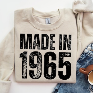 Made In 1965 png, 60th Birthday png, 60 Years of Being Awesome, Sixtieth Birthday, 60th Birthday Gift png, 1965 tshirt design