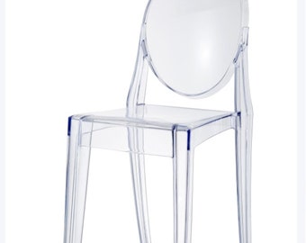 Flash Furniture 4 Pack Ghost Chair in Transparent Crystal