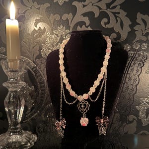 dreamy angel necklace – sanrio-Inspired with sanrio character charms image 1