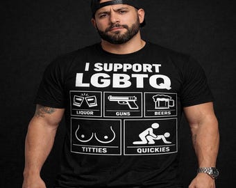 Chemise I Support LGBTQ, T-shirt graphique du Mois de la fierté, Vêtements pour la justice sociale