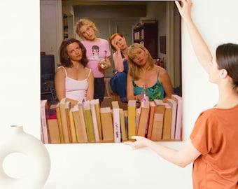 Stampa artistica da parete di Sex and the City, poster con citazione di Carrie Bradshaw, decorazione murale di moda in stile rosa, download digitale di SATC
