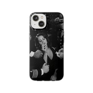 Lana Del Rey telefoonhoesje – vintage militair esthetiek – cadeau fan indiemuziek – Coque Téléphone Vintage – Funda Retro