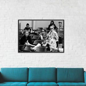 Sex and the City Vintage- Nostalgic Black and White Photo - Iconic TvShow female friendship - Stylish Horizontal Digital Print