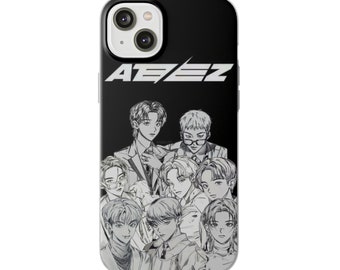 ATEEZ Manga Art Phone Case: K-Pop Fan Gift