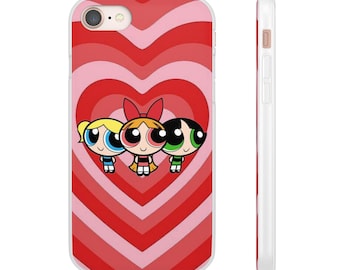 Powerpuff Girls Cartoon iPhone Case, Trendy Protective Cover