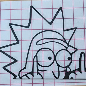 Può includere: Illustrazione in bianco e nero di un personaggio dei cartoni animati con i capelli a punta, occhi grandi e la lingua che sporge. Il personaggio sta facendo il segno della pace con una mano.