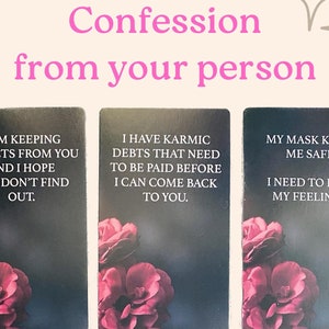 STESSO GIORNO 3 CARTE 24 ore Mini Lettura Confessione Messaggi canalizzati della tua persona - Solo estrazione della carta Rottura Separazione Fiamma Gemella Nessun contatto