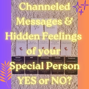 MÊME JOUR Message canalisé par 12 cartes Sentiments cachés de votre personne Tirage d'une carte Ex Que ressent-il Tarot Psychique aime lire Oui Non Question