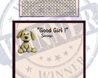 Dog Savings Challenge A6 – Pet Vet, Food and Treat Budget Tracker | Digital Download - Pet Savings Instant Download PDF