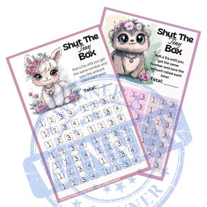 Digital sparutmaning för Shut The Tiny Box - A6-budgetspel, utskrivbar pengaspårare, digital nedladdning av kontantkuvert