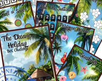 Dream Holiday Box Challenge Set Digital Download Dream Holiday Savings Challenge Box Digital Upload Holiday Savings Challenge Box Digital