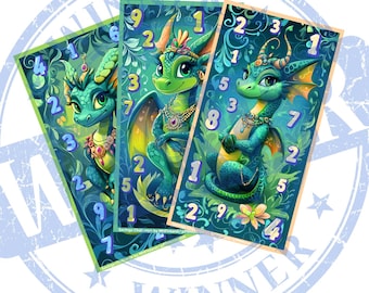 Drachen Sparing Challenge Set, Fantasy Budget Tracker Printables, Digitaler Download PDF, lustiges Geldspiel für Kinder Erwachsene, A6 Challenge Set