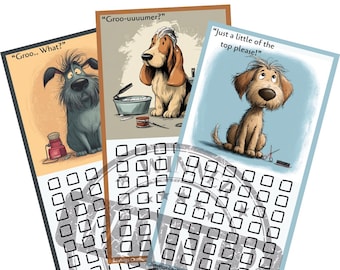 Dog Grooming Savings Challenge | A6 Budget Binder Tracker Set of 3 | Pet Grooming Fund Printable | Digital Pet Care Envelope