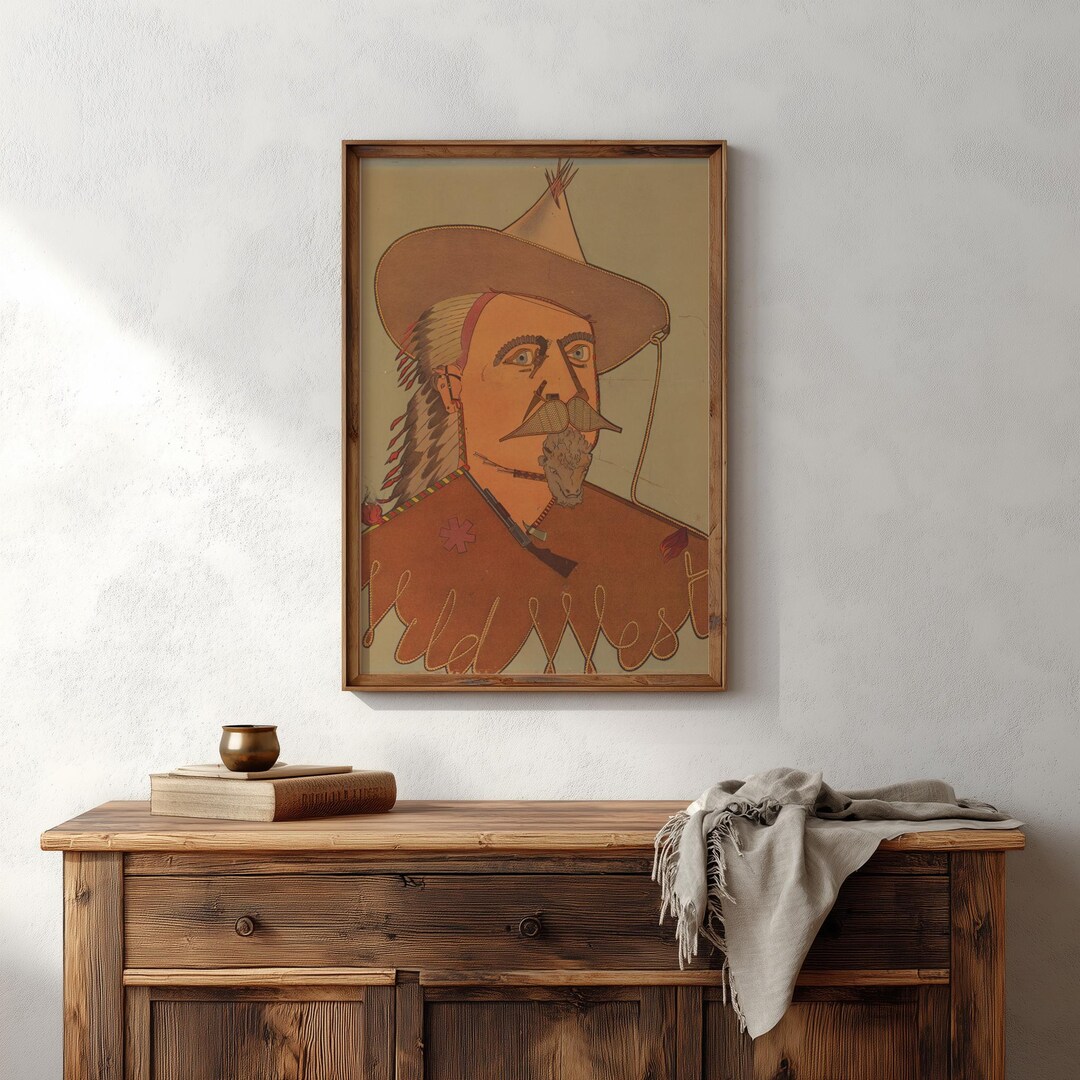 Buffalo Bill Wild West Poster, Vintage Americana Art Print - Etsy