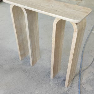Natural Travertine Console Table, Calacatta Viola Marble Console Table,Natural Stone Console, Travertine Dresser, Calacatta Viola Dresser,